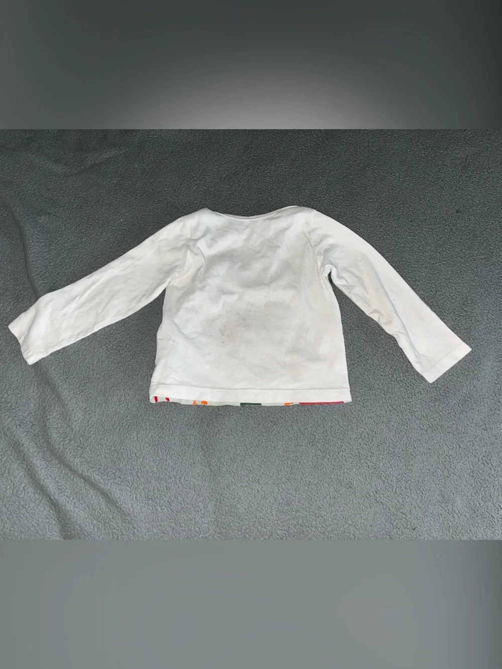 OshKosh B'gosh White Long-Sleeve Campfire Animal Graphic Tee